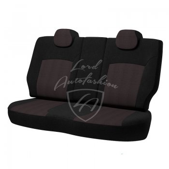6 499 р. Чехлы для сидений Lord Autofashion Дублин (жаккард)  Daewoo Matiz ( M100,  M150) (1998-2016) (Черный, вставка Ёж Красный). Увеличить фотографию 2