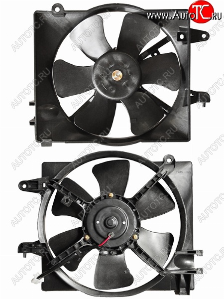 2 499 р. Вентилятор радиатора в сборе SAT (Сборка Узбекистан)  Chevrolet Spark  M200,250 (2005-2010), Daewoo Matiz  M150 (2000-2016)