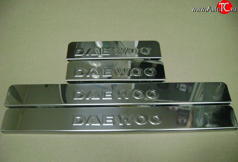 729 р. Накладки на порожки автомобиля M-VRS (нанесение надписи методом штамповки)  Daewoo Matiz  M100 (1998-2000)