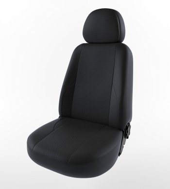 4 389 р. Чехлы для сидений Lord Autofashion Вегас (экокожа)  Daewoo Nexia  рестайлинг (2008-2015) (Черный, вставка черная). Увеличить фотографию 1