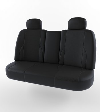 4 389 р. Чехлы для сидений Lord Autofashion Вегас (экокожа)  Daewoo Nexia  рестайлинг (2008-2015) (Черный, вставка черная). Увеличить фотографию 2