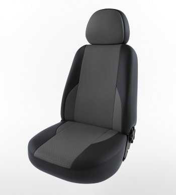 4 599 р. Чехлы для сидений Lord Autofashion Вегас (экокожа)  Daewoo Nexia  дорестайлинг (1995-2008) (Черный, вставка серая). Увеличить фотографию 1