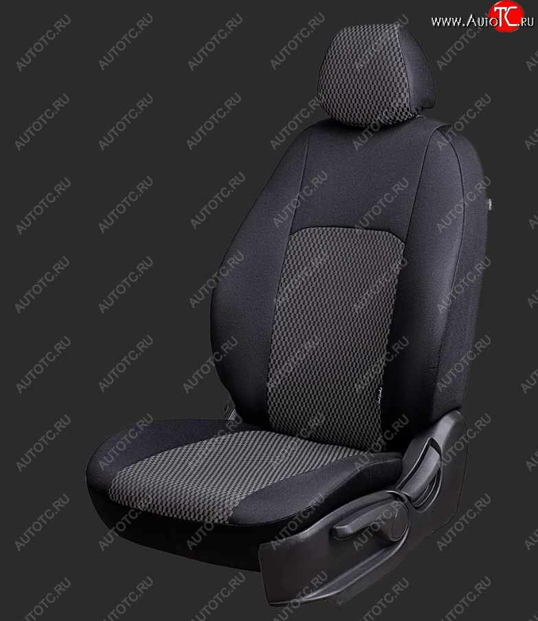 6 499 р. Чехлы для сидений Lord Autofashion Дублин (жаккард, сплошная спинка)  Daewoo Nexia  дорестайлинг (1995-2008) (Черный, прямоугольник черный)