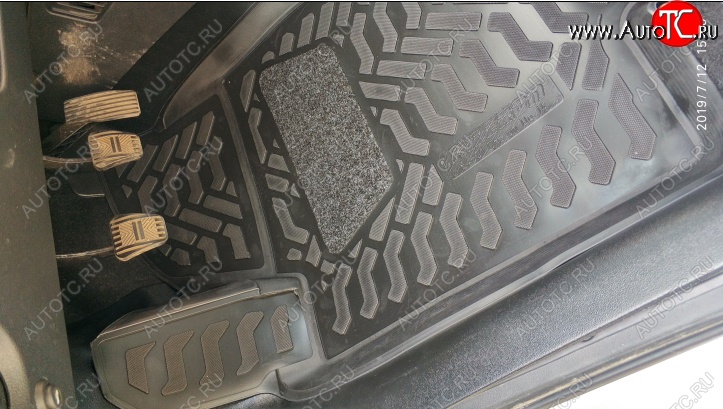 1 339 р. Комплект ковриков в салон Aileron 4 шт. (полиуретан, с подпятником) Datsun mi-DO (2014-2024)