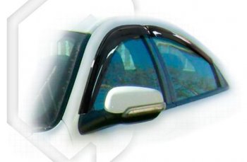 1 839 р. Дефлектора окон CA-Plastic  Dodge Stratus (2004-2006) (Classic полупрозрачный, Без хром.молдинга). Увеличить фотографию 1
