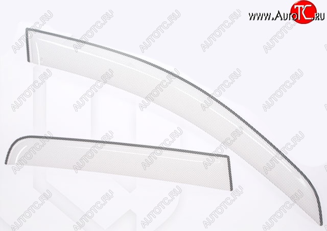 2 399 р. Дефлектора окон CA-Plastic  Dong Feng AX7 (2014-2024) (Шелкография белая, Без хром.молдинга)