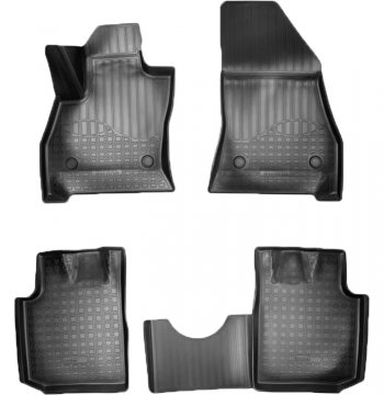 Коврики салонные Noplast (3D) Fiat (Фиат) 500L (л)  300,350 (2012-2022) 300,350 дорестайлинг, рестайлинг