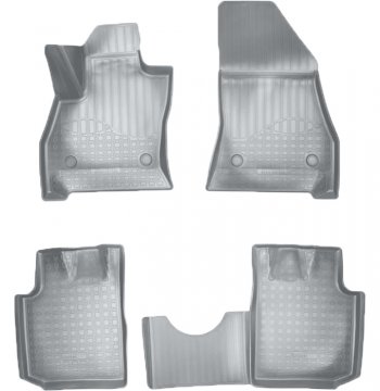 Коврики салонные Noplast (3D) Fiat (Фиат) 500L (л)  300,350 (2012-2022) 300,350 дорестайлинг, рестайлинг