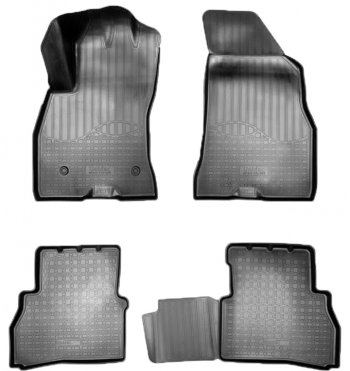 2 369 р. Коврики салонные Noplast (3D) Fiat Doblo 263 рестайлинг (2015-2022) (Черные). Увеличить фотографию 1