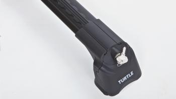 9 899 р. Багажник на крышу TURTLE Air3 (в штатные места с резьбовым соединением)  Fiat Doblo  223 (2000-2016) (черный). Увеличить фотографию 3