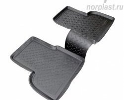 Комплект ковриков в салон Norplast Unidec (задние) Fiat (Фиат) Doblo (Добло)  223 (2000-2005) 223 дорестайлинг  (Цвет: черный)