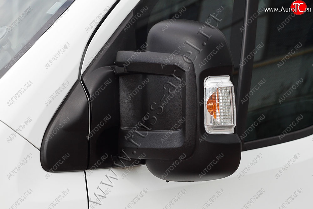 779 р. Накладки на боковые зеркала (шагрень) v1 RA  Fiat Ducato  290 (2014-2024) (Неокрашенные)