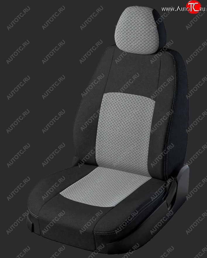 4 209 р. Чехлы для сидений Lord Autofashion Турин (жаккард, фургон, сиденья 1+2)  Fiat Ducato  290 (2014-2024) (Черный, вставка Черный Тропик)