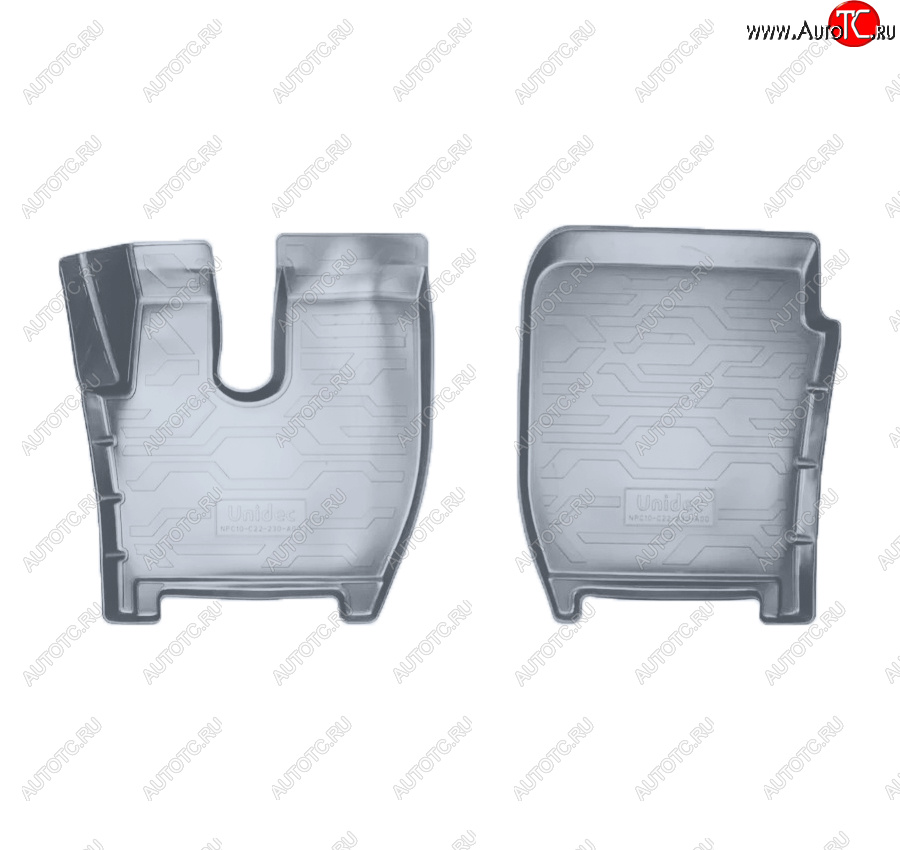 2 199 р. Коврики салона Norplast Unidec  Ford F-MAX  шасси (тягач) (2018-2024) (Цвет: серый)