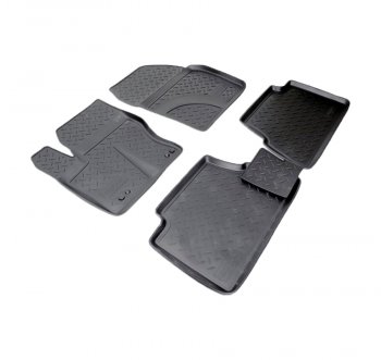 Комплект салонных ковриков Norplast Unidec Ford C-max Mk2 дорестайлинг (2010-2015)  (Цвет: черный)