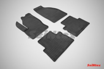 4 599 р. Износостойкие резиновые коврики в салон Сетка Seintex  Ford C-max  Mk1 - Kuga  1. Увеличить фотографию 1