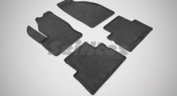4 599 р. Износостойкие коврики в салон с рисунком Сетка SeiNtex Premium 4 шт. (резина) Ford C-max Mk1 рестайлинг (2007-2010). Увеличить фотографию 1