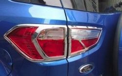 4 749 р. Накладки на фонари СТ Ford EcoSport дорестайлинг (2013-2019) (Неокрашенные). Увеличить фотографию 1