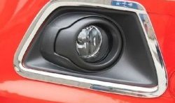 5 949 р. Накладки на вставки под противотуманные фары СТ Ford EcoSport дорестайлинг (2013-2019). Увеличить фотографию 1