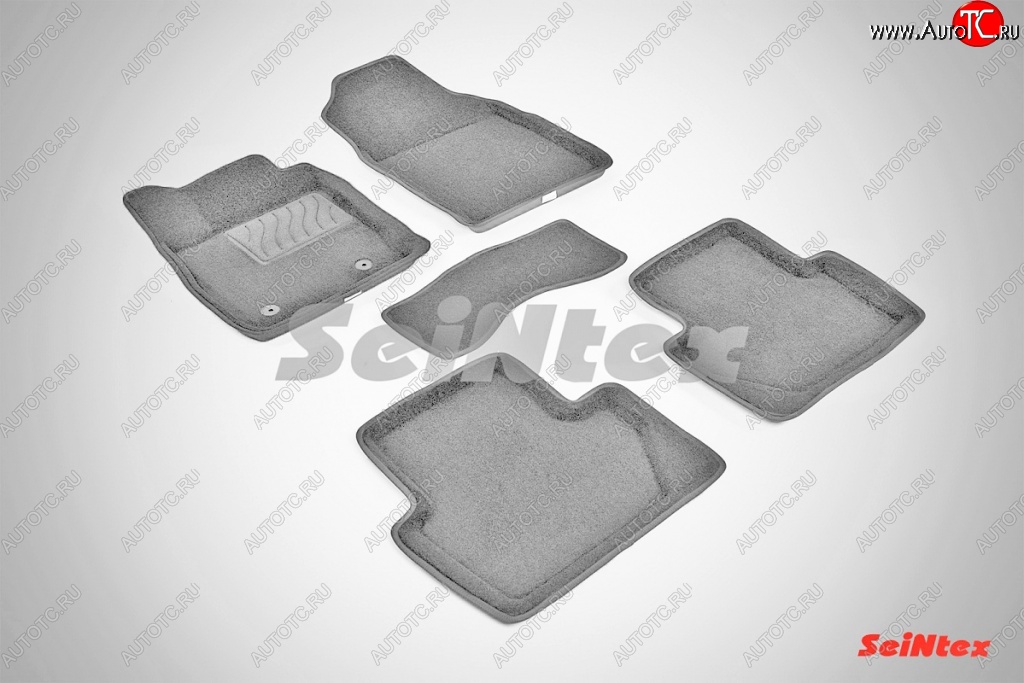 4 299 р. Износостойкие коврики в салон 3D FORD ECOSPORT серые (компл)  Ford EcoSport (2013-2019)