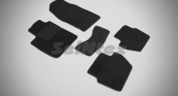 2 599 р. Износостойкие коврики в салон SeiNtex Premium LUX 4 шт. (ворсовые) Ford EcoSport дорестайлинг (2013-2019). Увеличить фотографию 1