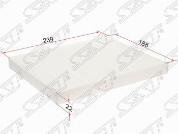 199 р. Фильтр салонный SAT (239х188х22 mm) Ford EcoSport дорестайлинг (2013-2019). Увеличить фотографию 1