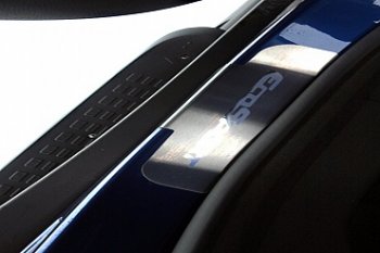 Накладки на внутренние пороги салона Souz96 (без логотипа) Ford EcoSport дорестайлинг (2013-2019)