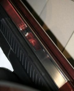 2 429 р. Комплект накладок на порожки автомобиля Novline Ford Escape 2 (2008-2012). Увеличить фотографию 1