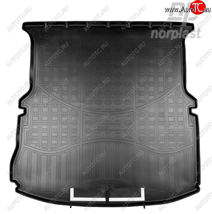 3 069 р. Коврик багажника Norplast (сложенный 3 ряд)  Ford Explorer  U502 (2010-2019) (Черный, с погрузочным ковриком (фартуком))