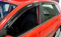 Комплект дефлекторов окон (ветровиков) 4 шт. (5 дверей) Russtal Ford Fiesta 5 хэтчбэк 5 дв. дорестайлинг (2001-2005)