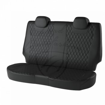 16 749 р. Чехлы для сидений Lord Autofashion Байрон (экокожа)  Ford Focus  2 (2004-2011) (Чёрный, вставка чёрная, строчка чёрная). Увеличить фотографию 2
