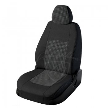 4 499 р. Чехлы для сидений (Ghia Titanium) Lord Autofashion Турин (жаккард) Ford Focus 2 седан рестайлинг (2007-2011) (Черный, вставка Люкс-77). Увеличить фотографию 3