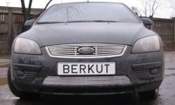 4 999 р. Декоративная вставка решетки радиатора Berkut Ford Focus 2 хэтчбэк 3 дв. дорестайлинг (2004-2007). Увеличить фотографию 1