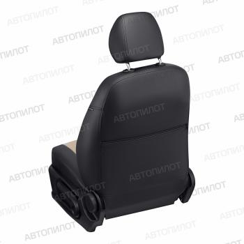 13 849 р. Чехлы сидений (GhiaTitanium, экокожа/алькантара) Автопилот  Ford Focus  2 (2004-2011) (черный/бежевый). Увеличить фотографию 5