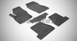 Износостойкие коврики в салон с рисунком Сетка SeiNtex Premium 4 шт. (резина) Ford Focus 3 седан дорестайлинг (2011-2015)