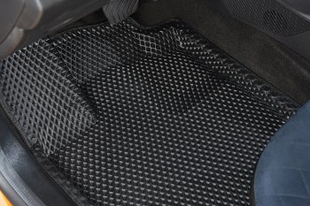 4 749 р. Коврики в салон EVA 3D РОМБ (АКПП, полимер)  Ford Focus  3 (2014-2019). Увеличить фотографию 3