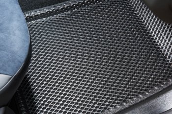 4 749 р. Коврики в салон EVA 3D РОМБ (АКПП, полимер) Ford Focus 3 хэтчбэк рестайлинг (2014-2019). Увеличить фотографию 5