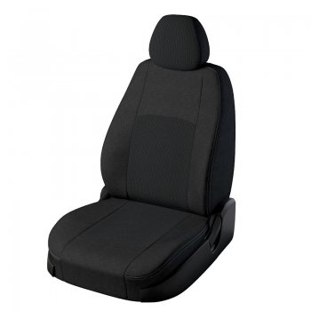 Чехлы для сидений Lord Autofashion Турин (экокожа, жаккард) Ford Focus 3 хэтчбэк дорестайлинг (2010-2015)  (Чёрный, вставка жаккард Эльбрус)