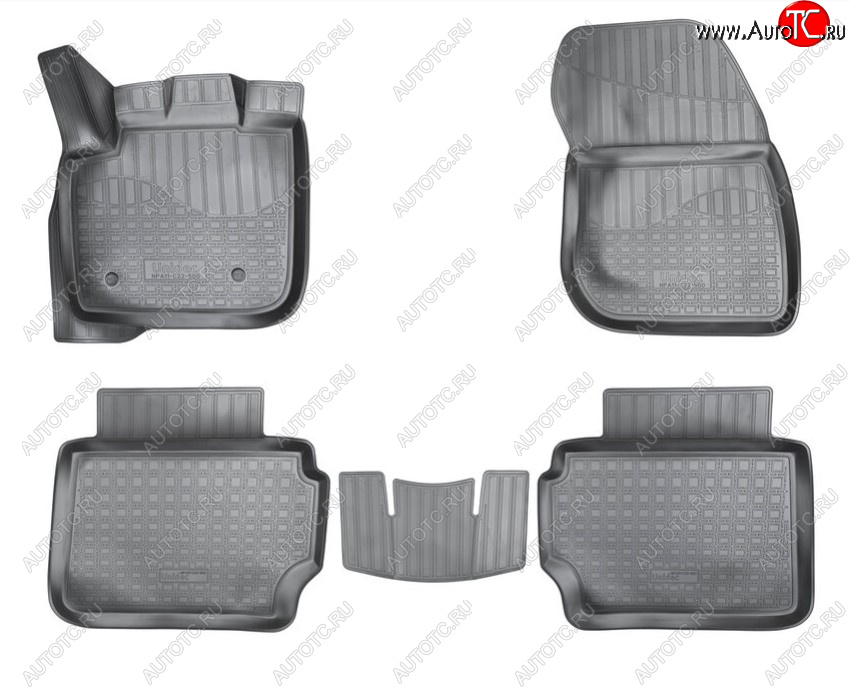 2 279 р. Комплект салонных ковриков Norplast Unidec  Ford Fusion  2 - Mondeo  MK5 CD391 (Цвет: черный)
