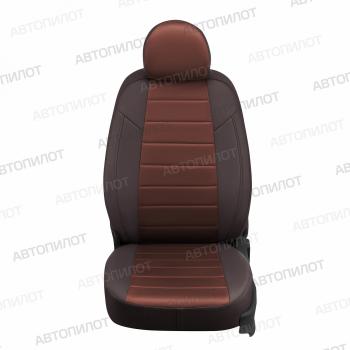 13 449 р. Чехлы сидений (экокожа/алькантара) Автопилот  Ford Fusion  1 (2002-2012) (шоколад). Увеличить фотографию 2