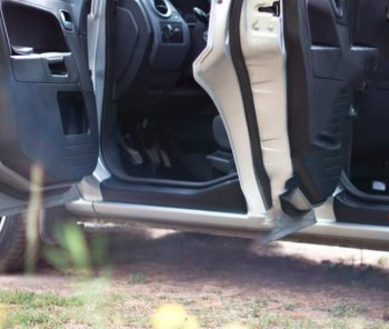 2 259 р. Накладки порогов в дверной проем на RA  Ford Fusion  1 (2005-2012) (Передние). Увеличить фотографию 1