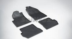 4 599 р. Износостойкие коврики в салон с рисунком Сетка SeiNtex Premium 4 шт. (резина)  Ford Fusion  1 (2002-2012). Увеличить фотографию 1
