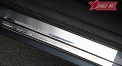 2 069 р. Накладки на внутренние пороги Souz-96 (без логотипа) Ford Fusion 1  рестайлинг, хэтчбэк (2005-2012). Увеличить фотографию 1