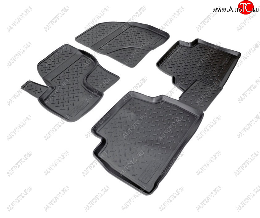 2 099 р. Комплект салонных ковриков Norplast Unidec  Ford Kuga  1 (2008-2013) (Цвет: черный)