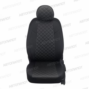 7 799 р. Чехлы сидений (Trend, экокожа) Автопилот Ромб  Ford Kuga  1 (2008-2013) (черный). Увеличить фотографию 2