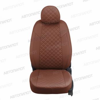 14 499 р. Чехлы сидений (Trend, экокожа) Автопилот Ромб  Ford Kuga  1 (2008-2013) (коричневый). Увеличить фотографию 4