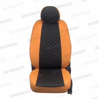 14 499 р. Чехлы сидений (Trend, экокожа) Автопилот Ромб  Ford Kuga  1 (2008-2013) (оранж/черный). Увеличить фотографию 4