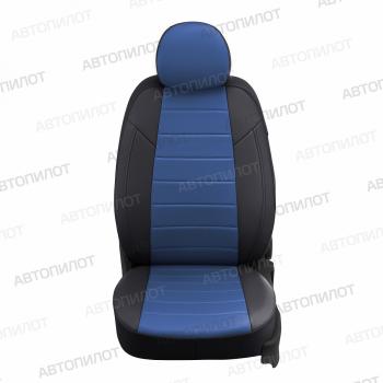 13 849 р. Чехлы сидений (Trend, экокожа) Автопилот  Ford Kuga  1 (2008-2013) (черный/синий). Увеличить фотографию 2