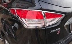 4 749 р. Накладки на фонари СТ Ford Kuga 2 дорестайлинг (2013-2016) (Неокрашенные). Увеличить фотографию 2