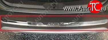 4 749 р. Декоративная накладка на задний бампер СТ Ford Kuga 2 дорестайлинг (2013-2016) (Неокрашенная)
